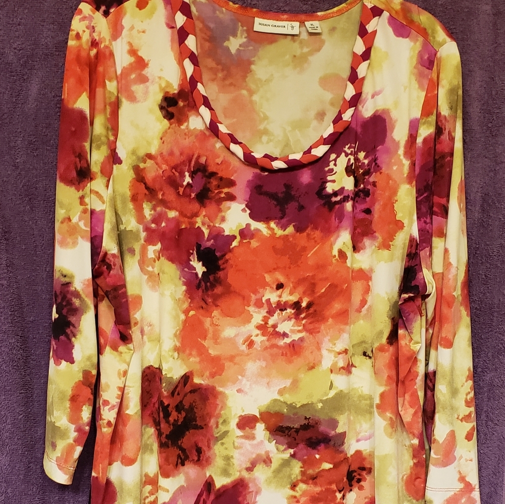 WOMEN'S SUSAN GRAVER MULTI-COLOR FLORAL